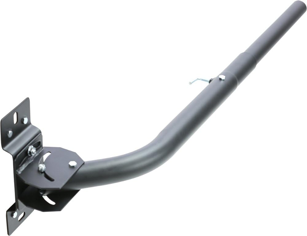 Telescoping Universal Antenna Mast Pole, 43.125 x 9 x 4.75 in, Black T947