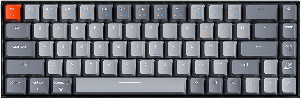 65% Compact Wireless Mechanical Keyboard with Hot-swappable White Backlight J969452