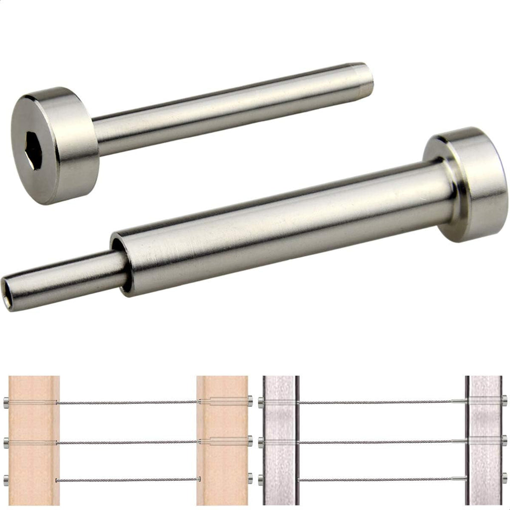 Stainless Steel Cable Railing Hardware Kit, 20 Pairs H776215