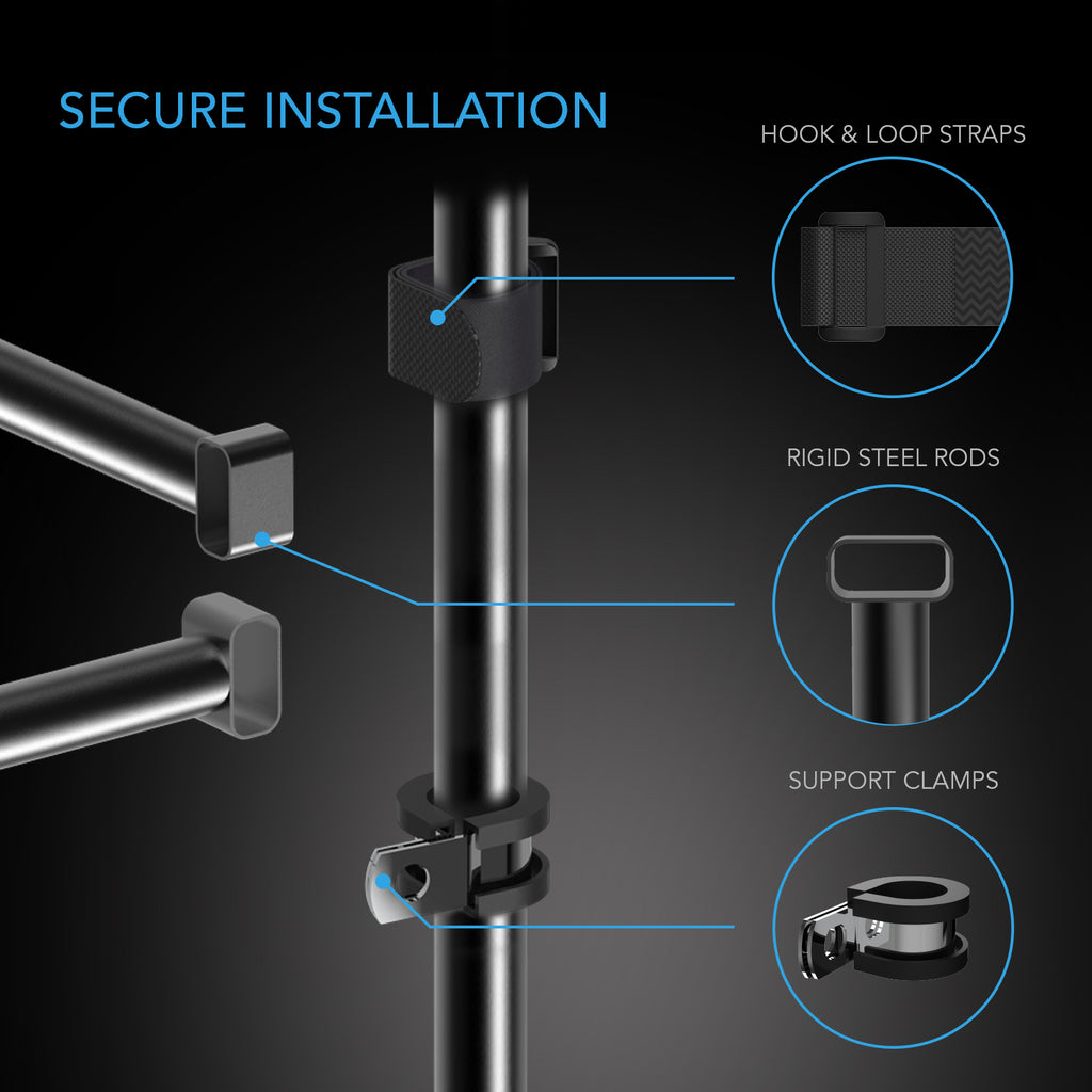 2x4' Steel Hanging Bars for Indoor Grow Tents Z1326