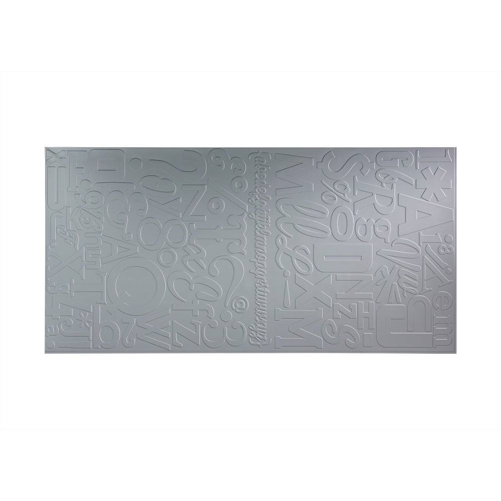 Argent Silver Alphabet Wall Panel J13721