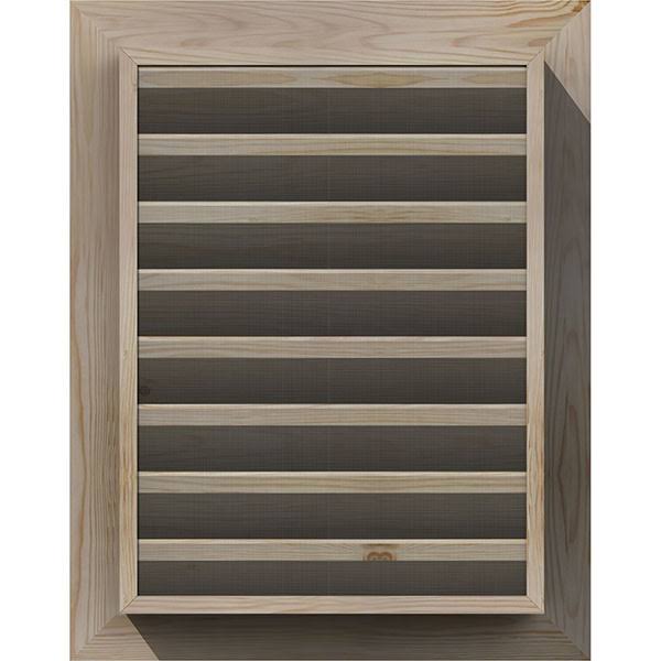18-in W x 28-in H Vertical Gable Vent Unfinished Smooth Pine I766