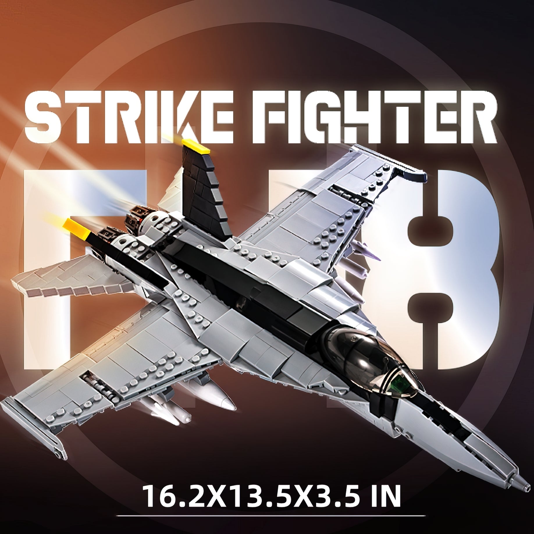 Gray F/A-18E Super Hornet Building Block Set X544207