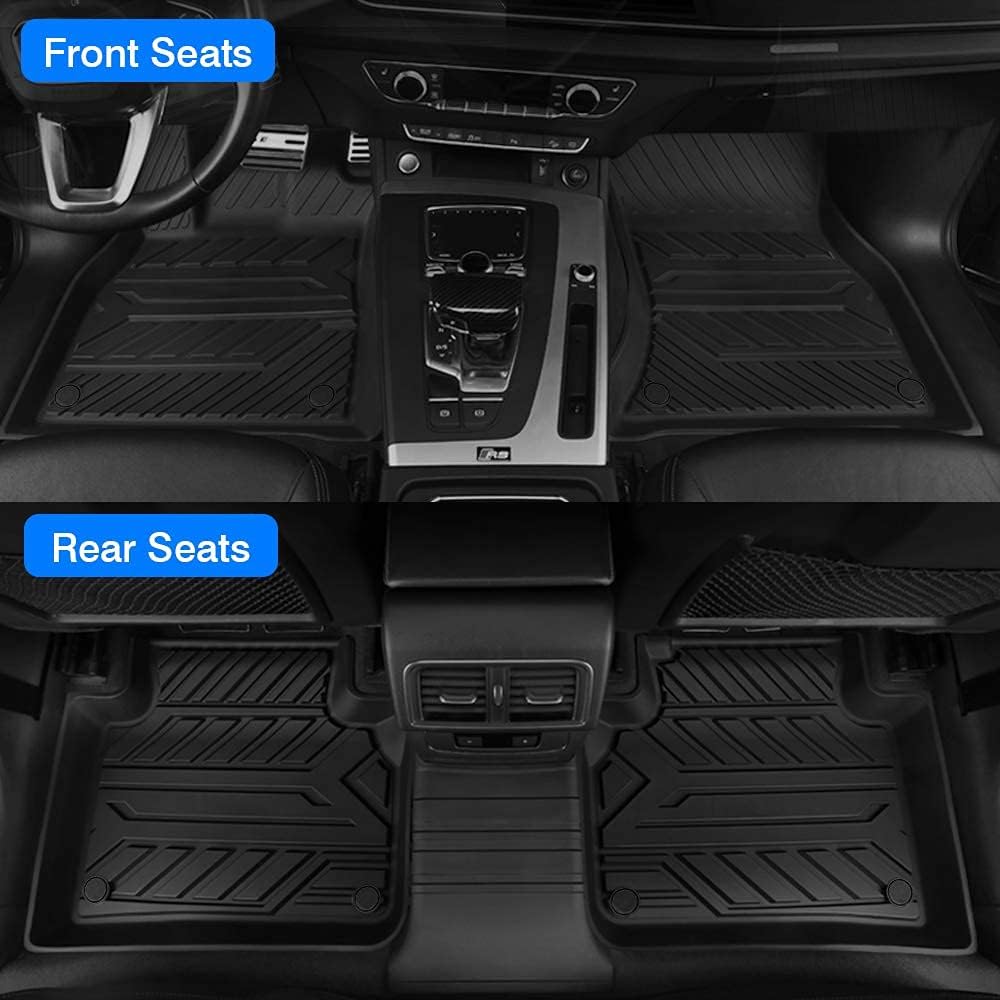 Black TPE Floor Mats 2 Row Full Set V62510