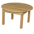 Round Hardwood Table with Adjustable Legs R95586