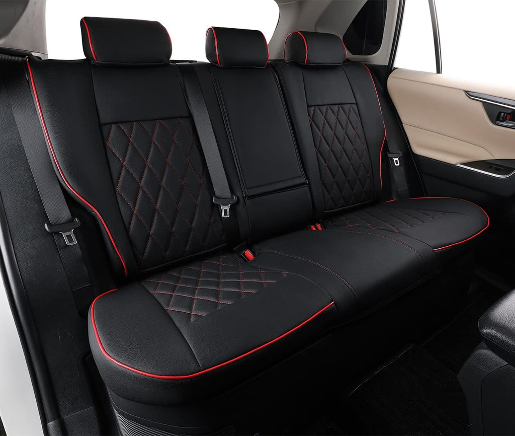 Black Leatherette Car Seat Covers for Toyota Tundra C3111