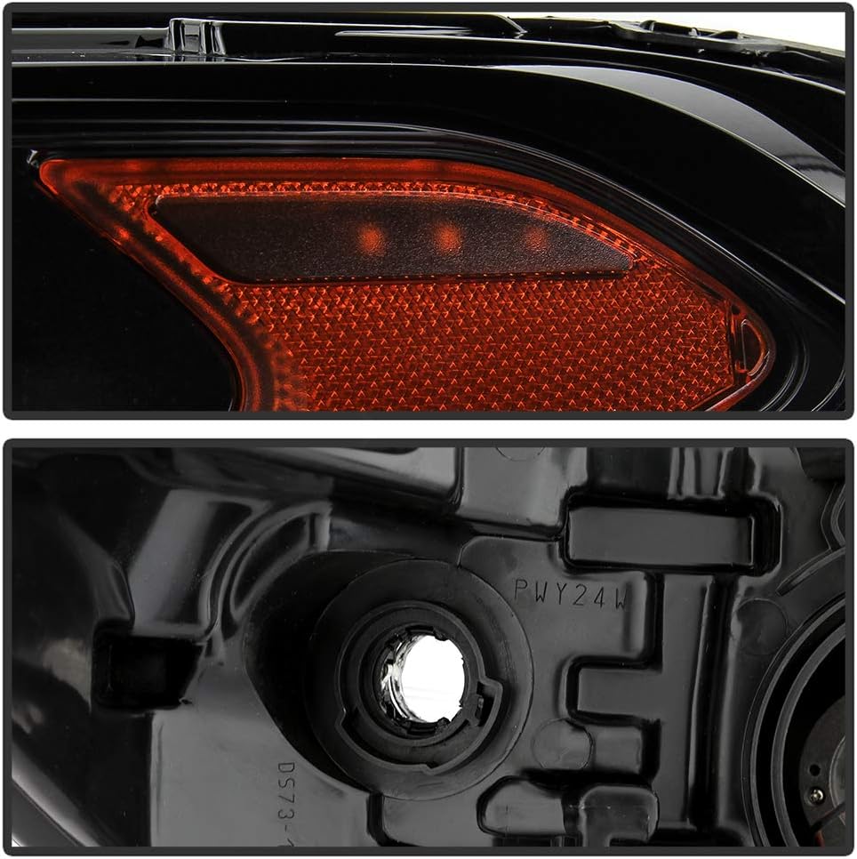 Black Housing Projector Headlights Headlamps Assembly H293
