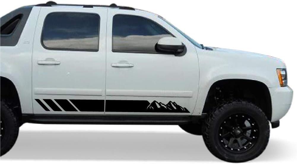 Black Vinyl Decal Sticker Pack of 2 W157361