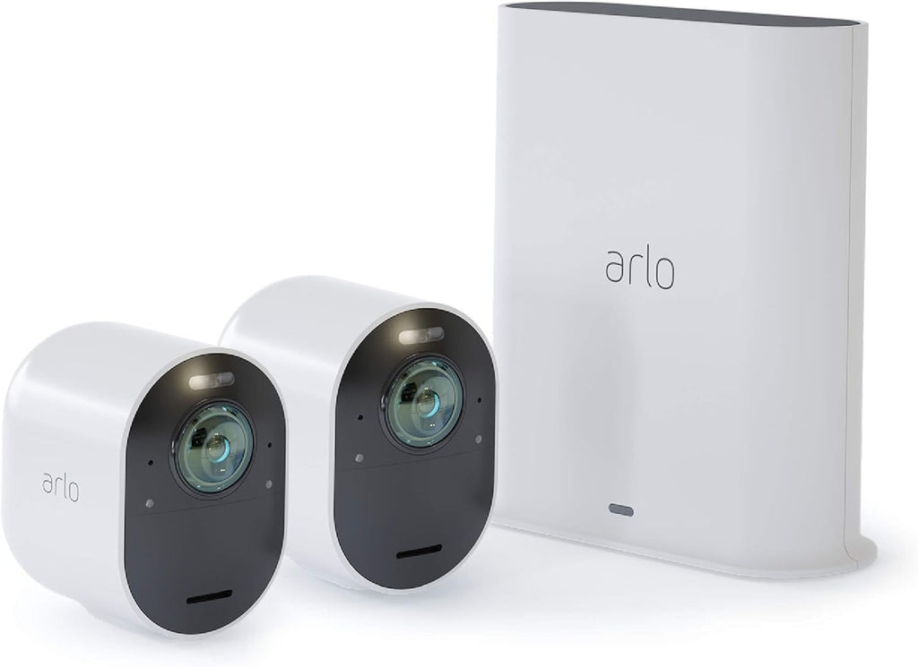 4K UHD Wire-Free Security 2 Camera System with Color Night Vision F946175