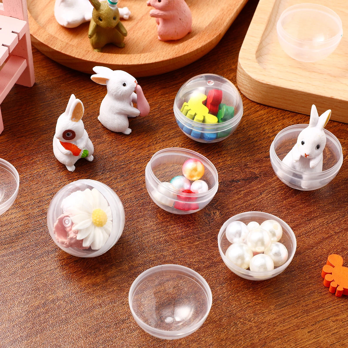 200 pcs Clear Plastic Fillable Balls G81665