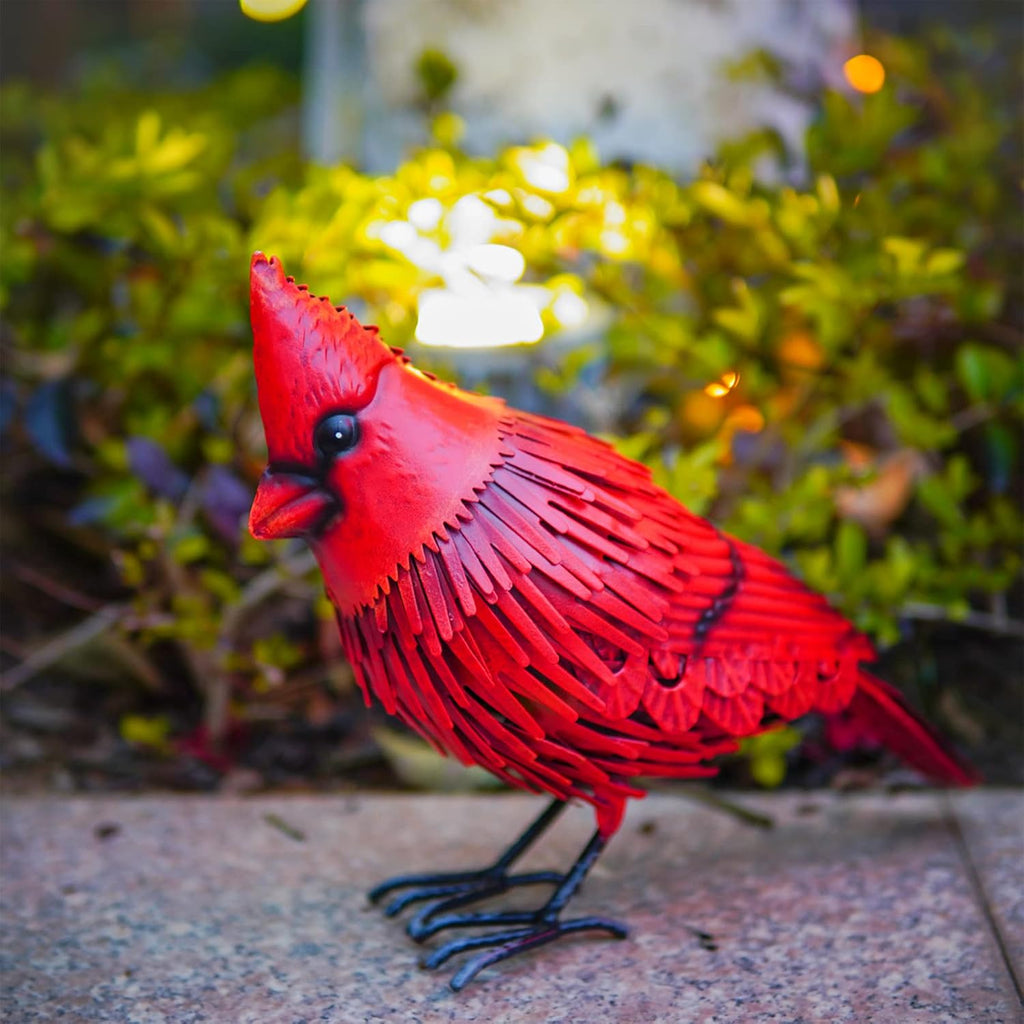 Red Bird Statue Garden Decor H32487