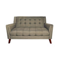 Mocha Fabric Tufted Loveseat V10987