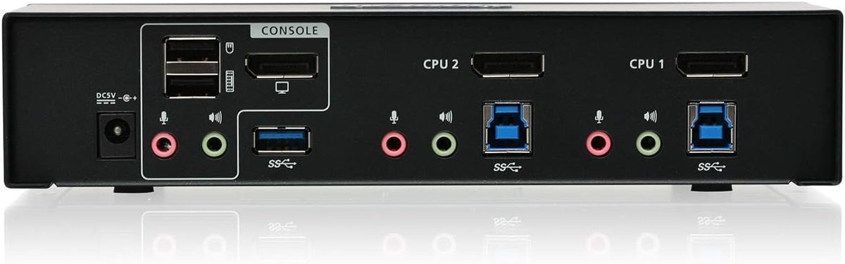 2-Port DisplayPort KVMP with Wireless Keyboard and Mouse L814
