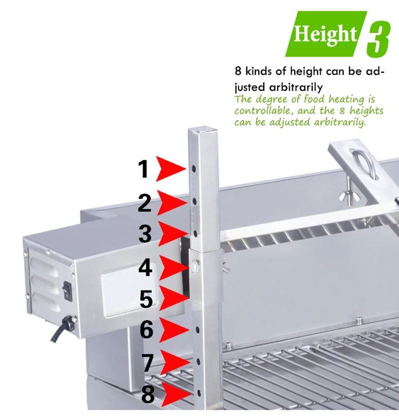 46inch Stainless Steel Electric Rotating Grill BBQ D3574