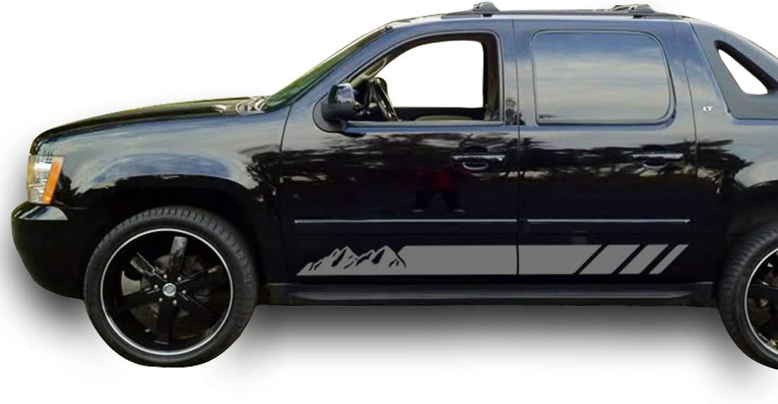 Black Vinyl Decal Sticker Pack of 2 W157361