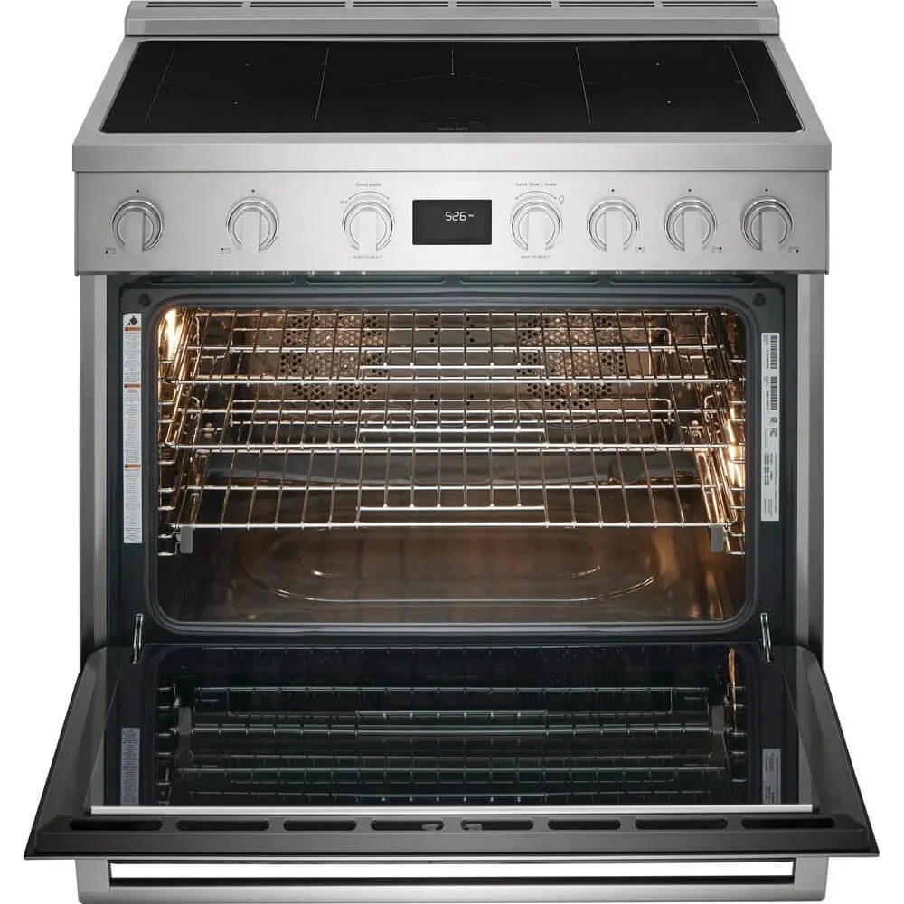 36" Wide 4.4 Cu. Ft. Free Standing Induction Range - Stainless Steel W984935