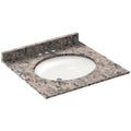 Single Vanity Top with Backsplash U4839