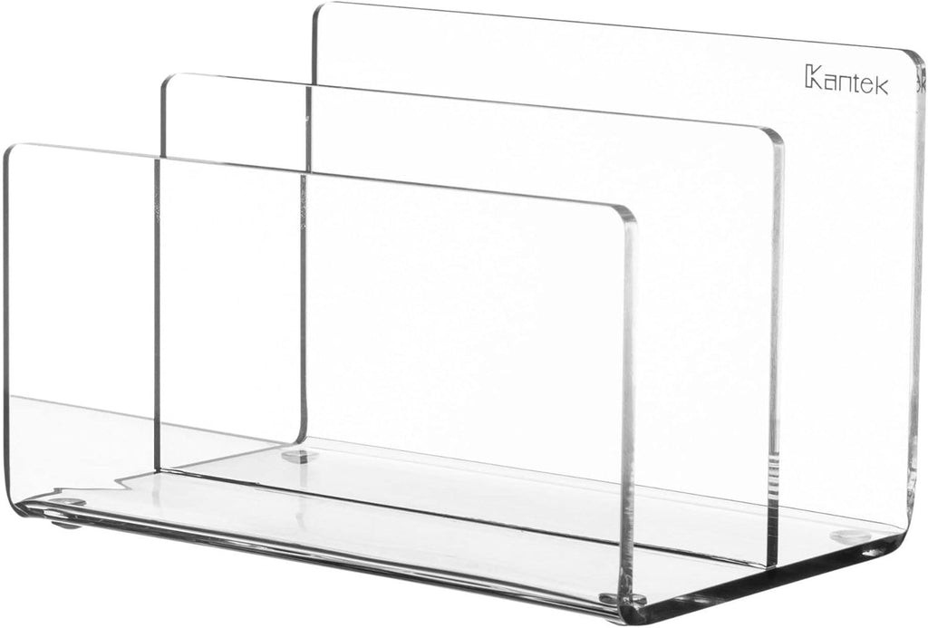 Acrylic Monitor Stand with Keyboard Storage, Clear, Pack of 2 Z665