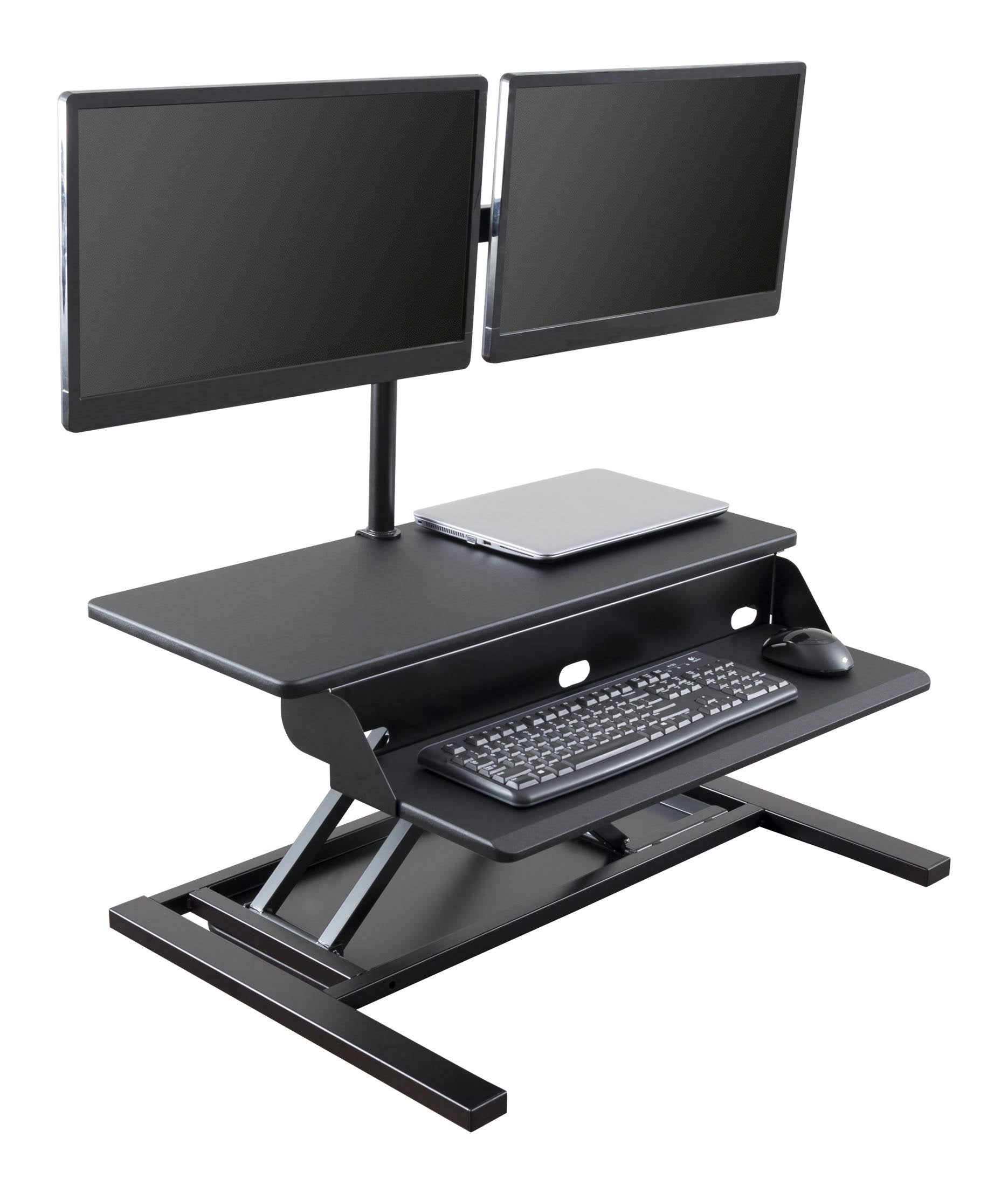 Adjustable Standing Desk Converter with Dual M I6446