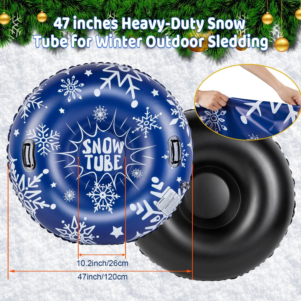 47-Inch Inflatable Snow Tube Sled M994308