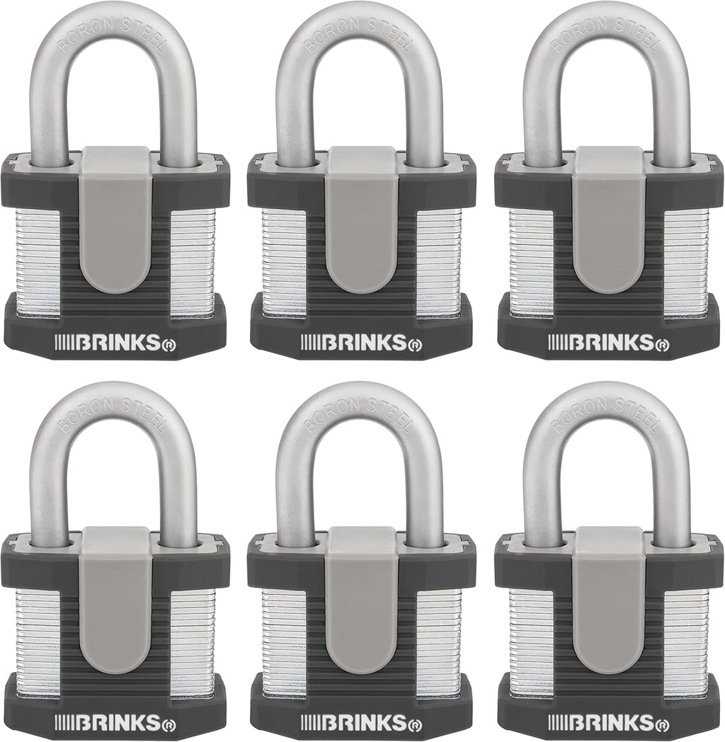 50mm Laminated Steel Keyed Padlock 6-Pack G278391