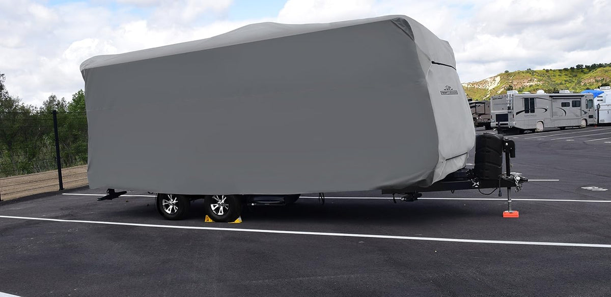Gray Travel Trailer RV Cover Q57445