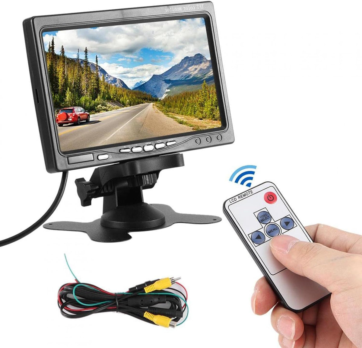 Pack of 2 ABS 7in Car Monitor Reverse Rearview Display J5511