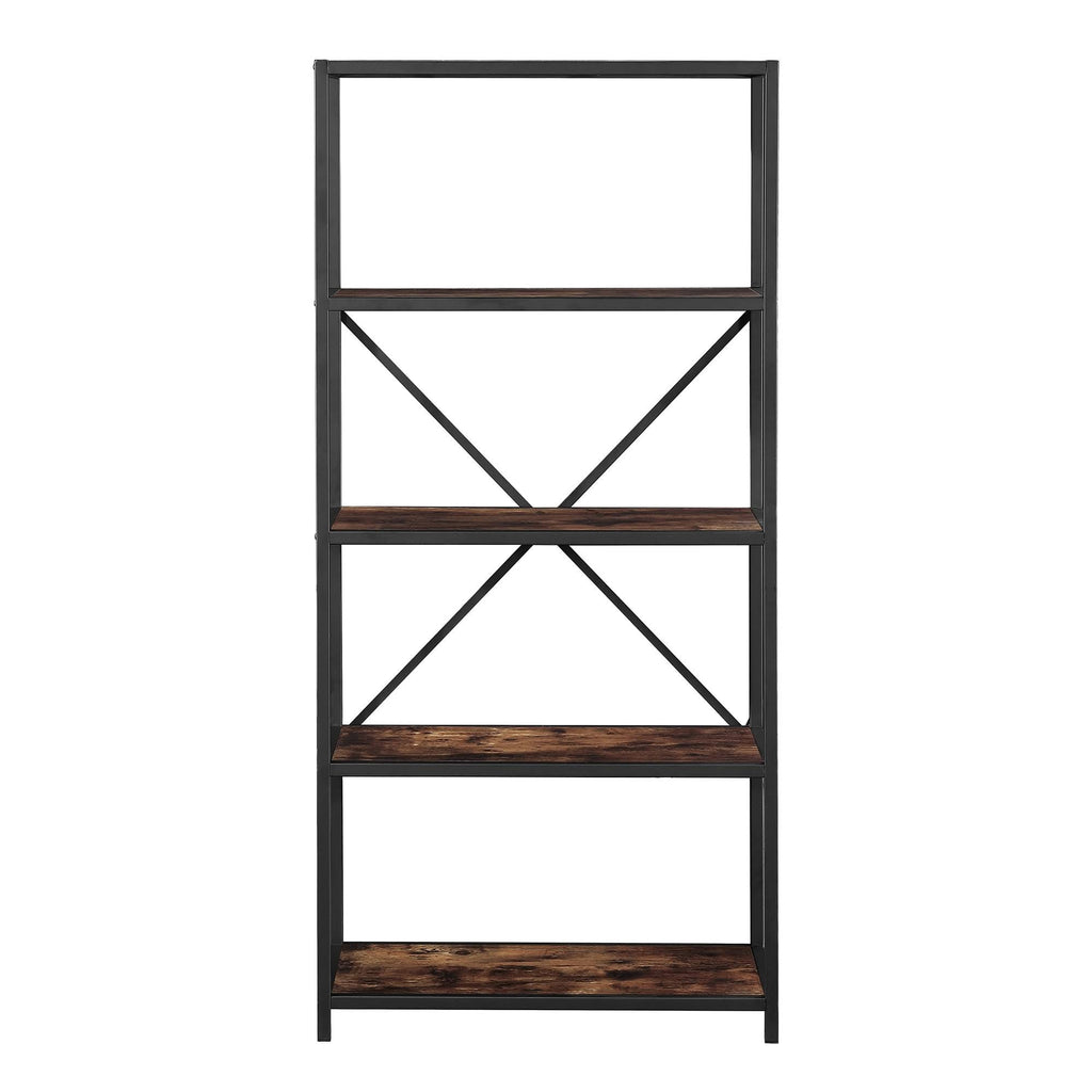 4-Tier Open Shelf Bookcase Brown D791