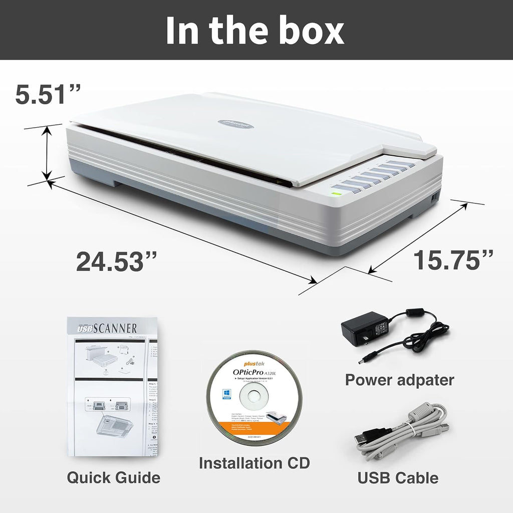 A3 CCD Flatbed Scanner with 800dpi Resolution V8383