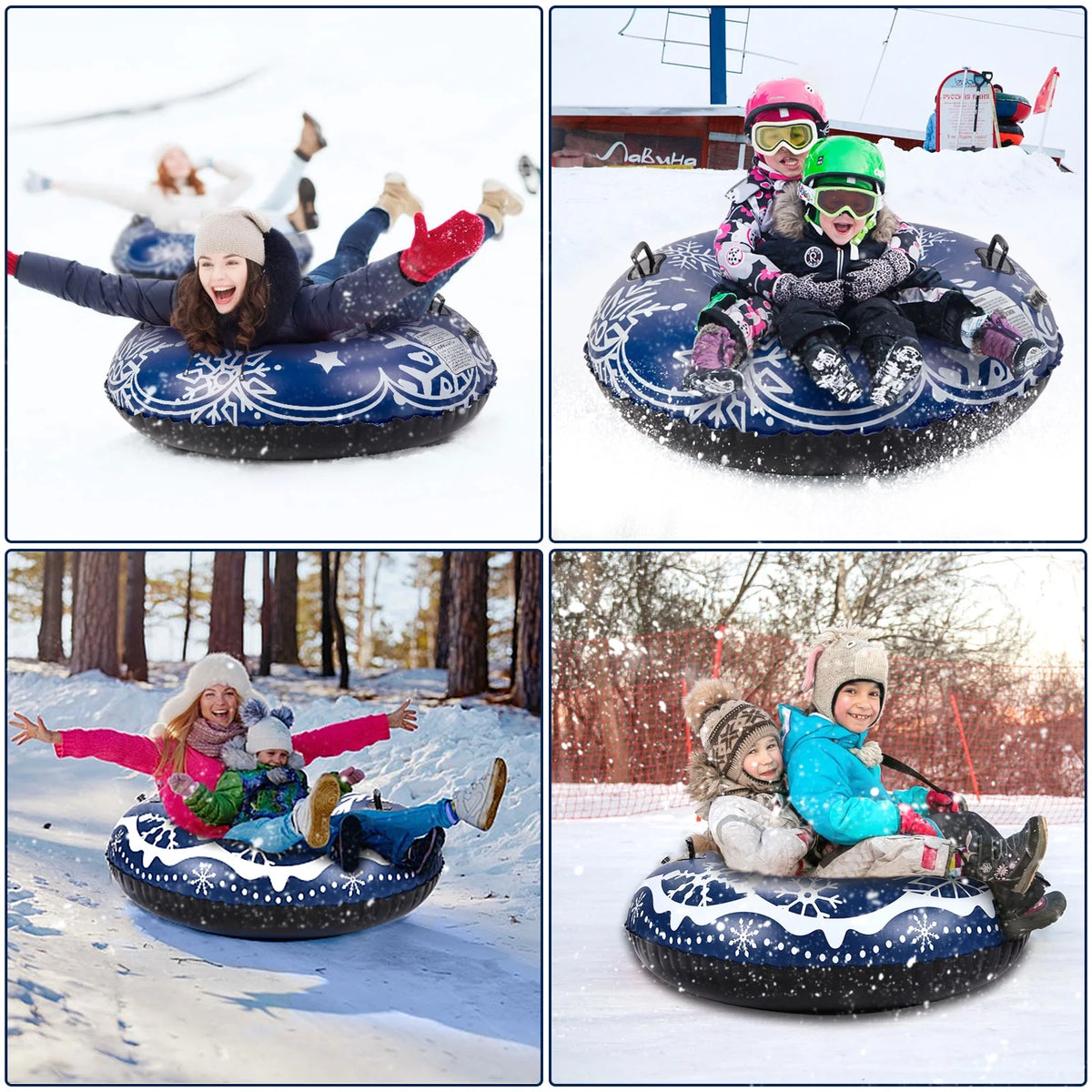 47-Inch Inflatable Snow Tube Sled M994308