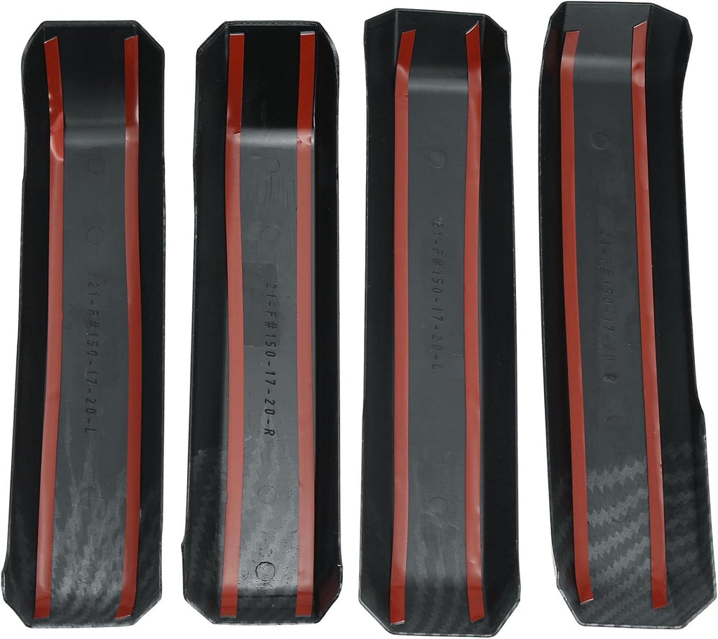 ABS Carbon Fiber Pattern Window Lift Trim Switch Panel Cover Black Pack of 2 G30294