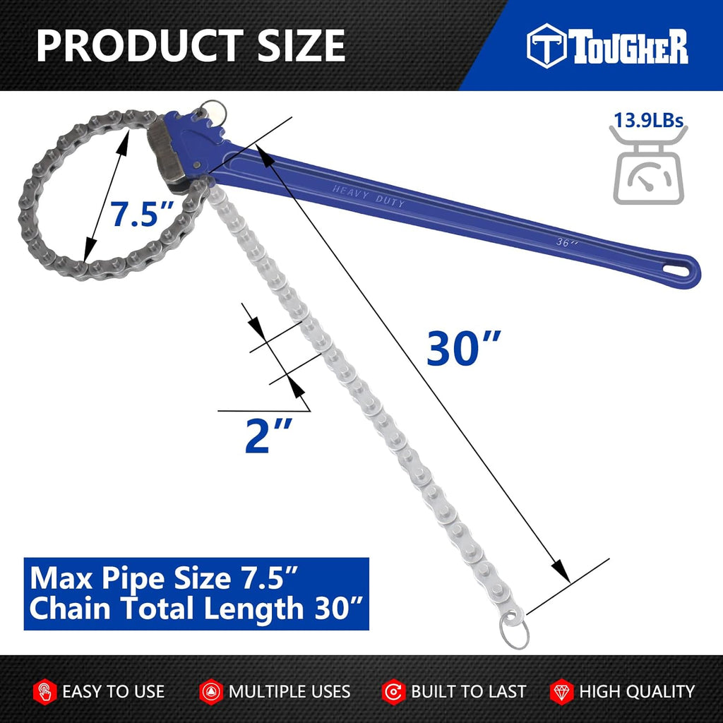 36in Chain Pipe Wrench Chain Tongs R66869