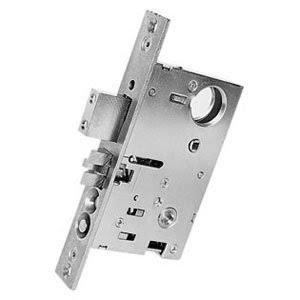 Left Handed Entrance and Apartment Mortise Lock with Backs, Satin Nickel F95104
