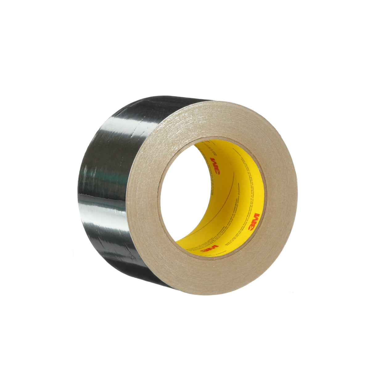 Aluminum Foil Tape, Natural Aluminum, 63.5 mm x 45.7 M, 1.8 mil, 20 per Case V66278