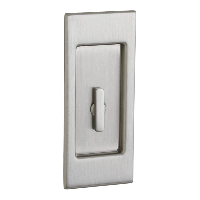 Small Santa Monica Pocket Door - Satin Nickel K718