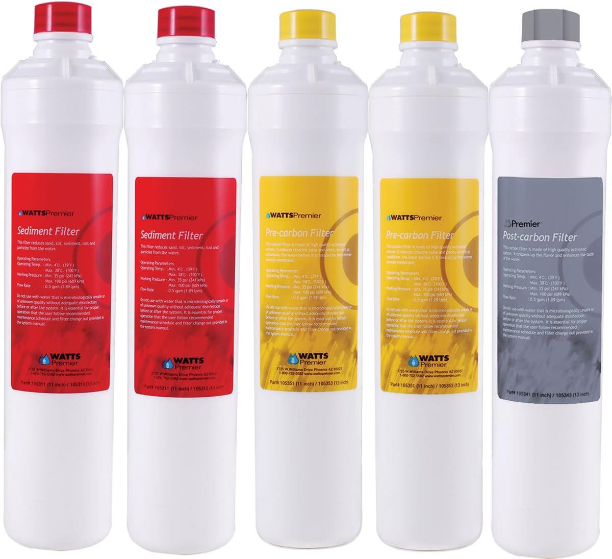 4 Pack Reverse Osmosis Water Filter Replacement Kit G618345