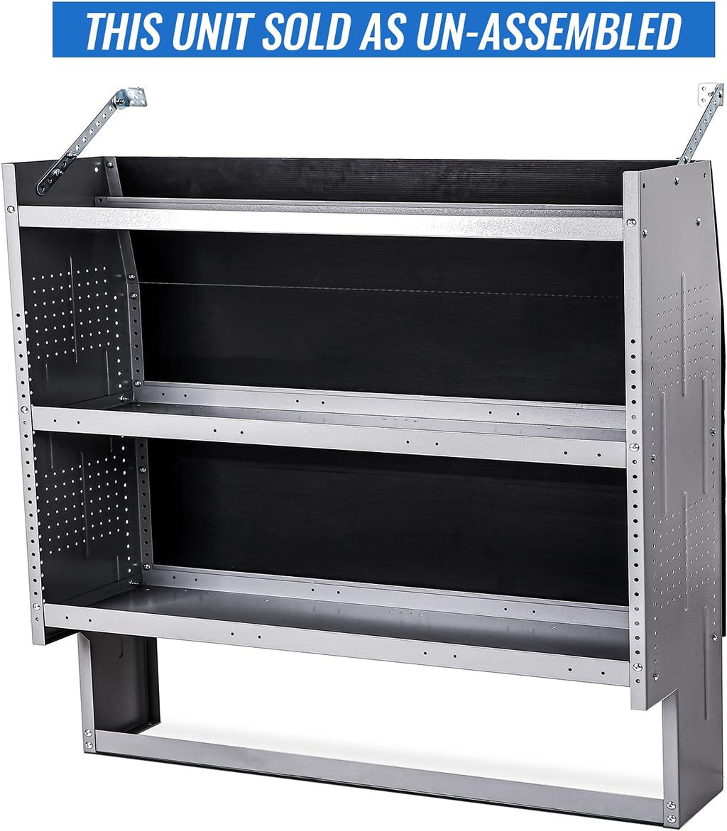 Steel Van Shelving Storage System, 52" W x 46" H x 13" D I4038