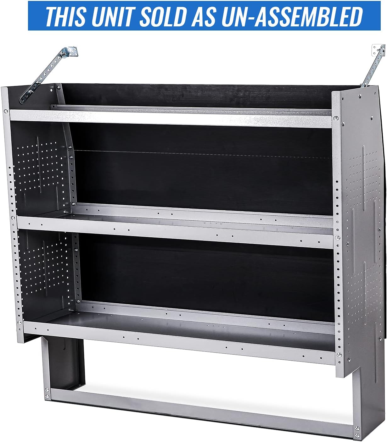 Steel Van Shelving Storage System, 52" W x 46" H x 13" D I4038